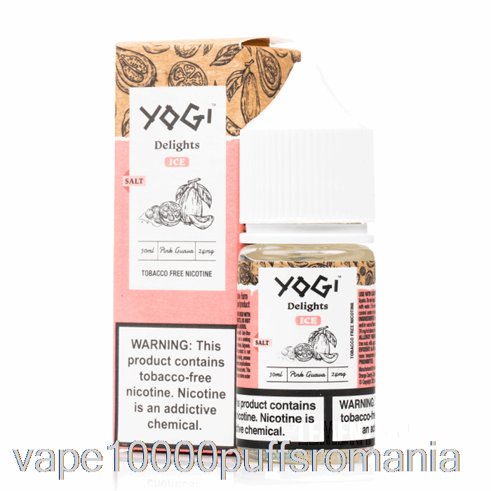 Vape Romania Saruri De Gheata De Guava Roz - Delicii Yogi - 30ml 24mg